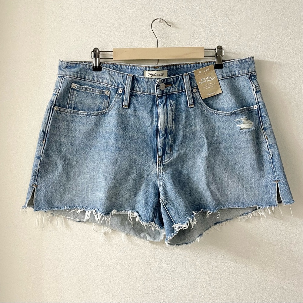 MADEWELL Relaxed Mid Rise Denim Shorts NWT